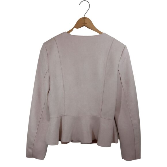 INDUSTRY 🩷 》Faux Suede Peplum Jacket - Picture 6 of 16